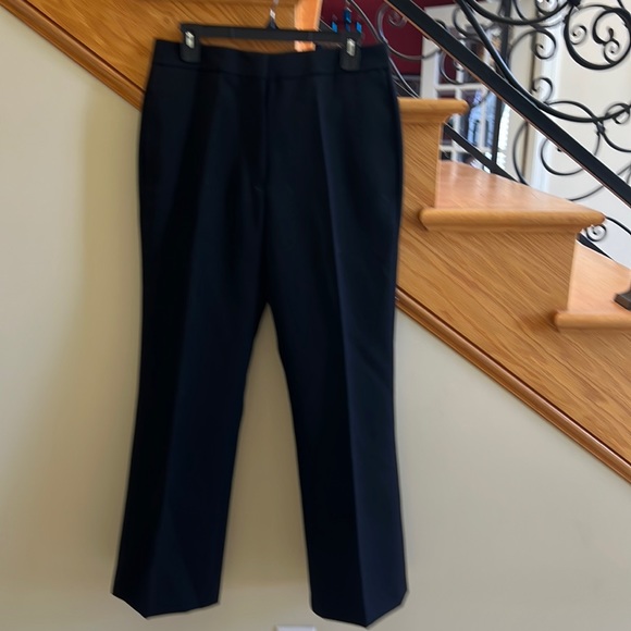 Jil Sander Wool Gabardine Flare Trousers Size 8 US(38EU) Black New With Tags